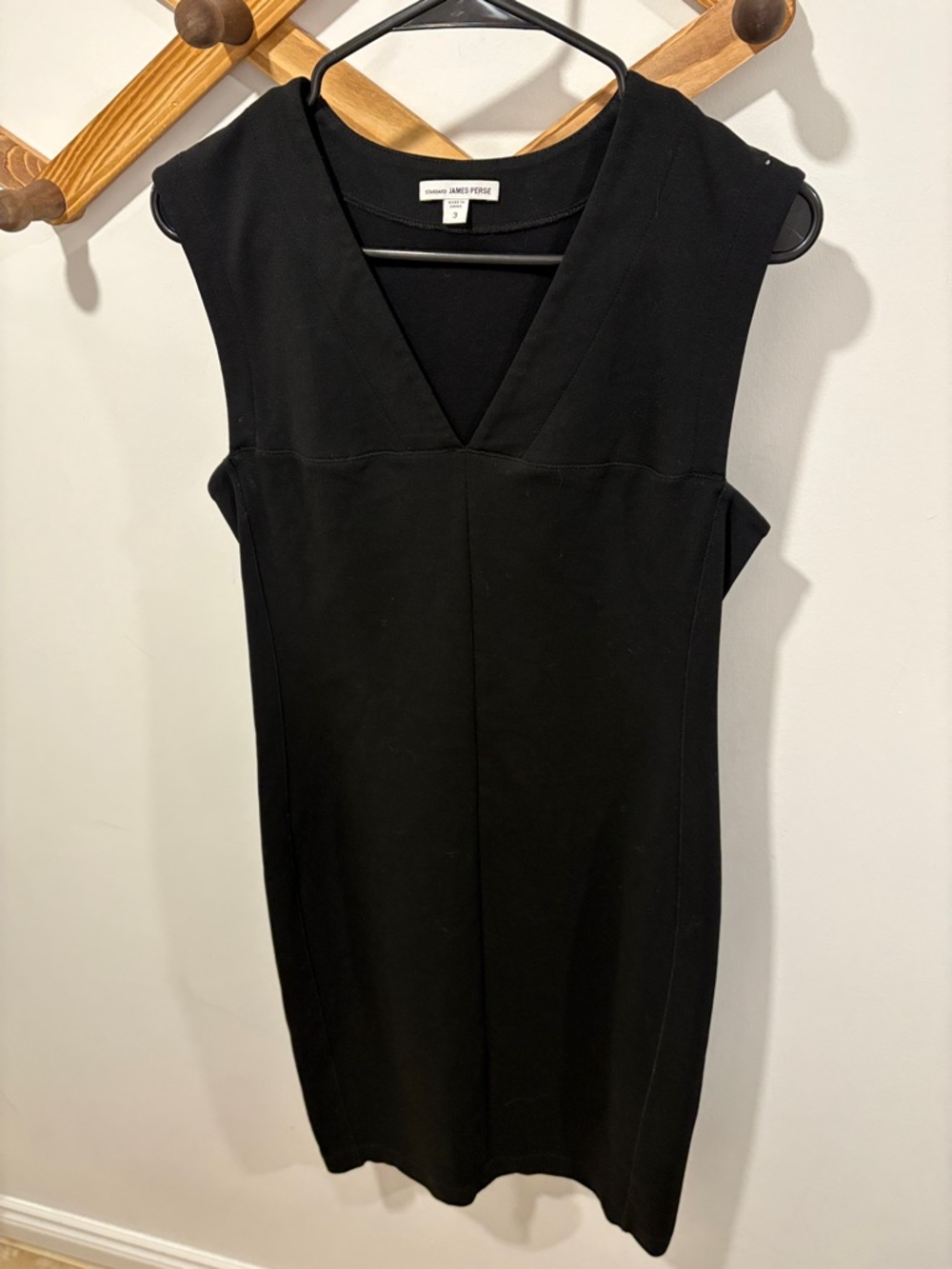 James Peres Black Simple Sleeveless Dress